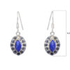 Gehna Jaipur Dumortierite Color Stone Studded Earrings In German Silver  For Girls & Women GE01-1180