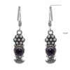 Gehna Jaipur Natural Amethyst Color Stone Earrings In German Silver  For Girls & Women GE01-1181 - Image 3