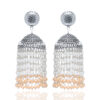 Gehna Jaipur Multicolor Pearl Bead Jhumki Style Earrings For Girls & Women GE03-1182