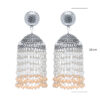 Gehna Jaipur Multicolor Pearl Bead Jhumki Style Earrings For Girls & Women GE03-1182 - Image 3