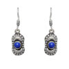 Gehna Jaipur Dumortierite Color Stone Studded Earrings In German Silver  For Girls & Women GE01-1185