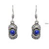 Gehna Jaipur Dumortierite Color Stone Studded Earrings In German Silver  For Girls & Women GE01-1185 - Image 3