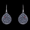 Gehna Jaipur Black Spinel Color Stone Studded Earrings In German Silver  For Girls & Women GE01-1188 - Image 5
