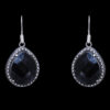 Gehna Jaipur Black Spinel Color Stone Studded Earrings In German Silver  For Girls & Women GE01-1188 - Image 4