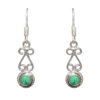 Gehna Jaipur Malachite Color Stone Studded Earrings In German Silver  For Girls & Women GE01-1189