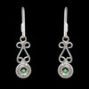 Gehna Jaipur Malachite Color Stone Studded Earrings In German Silver  For Girls & Women GE01-1189 - Image 5