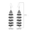 Gehna Jaipur Black Spinel Color Zircon Beads Jhumki Style Earring For Girls & Women GE03-1189 - Image 3