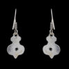 Gehna Jaipur Black Spinel Color Stone Studded Earrings In German Silver  For Girls & Women GE01-1190 - Image 4