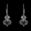 Gehna Jaipur Black Spinel Color Stone Studded Earrings In German Silver  For Girls & Women GE01-1190 - Image 3