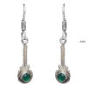 Gehna Jaipur Green Onyx Color Stone Studded Earrings In German Silver  For Girls & Women GE01-1193
