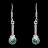 Gehna Jaipur Green Onyx Color Stone Studded Earrings In German Silver  For Girls & Women GE01-1193 - Image 3