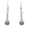 Gehna Jaipur Pink Rose Quartz Color Stone Earrings In German Silver  For Girls & Women GE01-1195