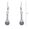 Gehna Jaipur Pink Rose Quartz Color Stone Earrings In German Silver  For Girls & Women GE01-1195 - Image 3