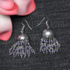 Gehna Jaipur Blue Sapphire Color Zircon Bead Jhumki Style Earrings For Girls & Women GE03-1196 - Image 4