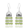 Gehna Jaipur Green Onyx Color Zircon Bead Jhumki Style Earrings For Girls & Women GE03-1197