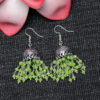 Gehna Jaipur Green Onyx Color Zircon Bead Jhumki Style Earrings For Girls & Women GE03-1197 - Image 2