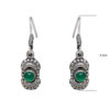 Gehna Jaipur Green Onyx Color Stone Studded Earrings In German Silver  For Girls & Women GE01-1198