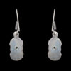 Gehna Jaipur Green Onyx Color Stone Studded Earrings In German Silver  For Girls & Women GE01-1198 - Image 4