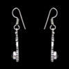 Gehna Jaipur Black Spinel Color Stone Earrings In German Silver  For Girls & Women GE01-1201 - Image 4