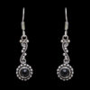Gehna Jaipur Black Spinel Color Stone Earrings In German Silver  For Girls & Women GE01-1201 - Image 3