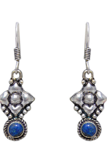 Gehna Jaipur Blue Lapis Lazuli Color Stone Studded Earring  For Girls & Women GE01-1202