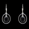 Gehna Jaipur Natural Black Spinel Color Stone Earrings In German Silver  For Girls & Women GE01-1203 - Image 3