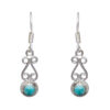 Gehna Jaipur Turquoise Color Stone Earrings In German Silver  For Girls & Women GE01-1205