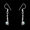 Gehna Jaipur Turquoise Color Stone Earrings In German Silver  For Girls & Women GE01-1205 - Image 5
