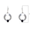 Gehna Jaipur Black Spinel Color Stone Studded Earrings In German Silver  For Girls & Women GE01-1206