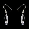 Gehna Jaipur Black Spinel Color Stone Studded Earrings In German Silver  For Girls & Women GE01-1206 - Image 4