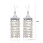Gehna Jaipur Handmade White Pearl Bead Jhumki Style Earrings For Girls & Women GE03-1206 - Image 3