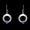 Gehna Jaipur Dumortierite Color Stone Studded Earrings In German Silver  For Girls & Women GE01-1207 - Image 3