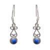 Gehna Jaipur Turquoise Color Stone Studded Earrings In German Silver  For Girls & Women GE01-1208