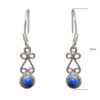 Gehna Jaipur Turquoise Color Stone Studded Earrings In German Silver  For Girls & Women GE01-1208 - Image 3