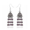 Gehna Jaipur Amethyst Color Zircon Beads Jhumki Style Earrings For Girls & Women GE03-1212