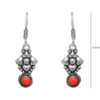 Gehna Jaipur Jasper Color Stone Earrings In German Silver  For Girls & Women GE01-1213