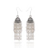 Gehna Jaipur Beautiful Pearl Beads Jhumki Style Earrings (Cream) For Girls & Women GE03-1219