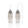 Gehna Jaipur Beautiful Pearl Beads Jhumki Style Earrings (Cream) For Girls & Women GE03-1219 - Image 3