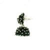 Gehna Jaipur Black Spinel Color Zircon Beads Jhumki Style Earrings For Girls & Women GE03-1222 - Image 4