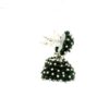 Gehna Jaipur Black Spinel Color Zircon Beads Jhumki Style Earrings For Girls & Women GE03-1222 - Image 3