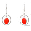 Gehna Jaipur Natural Jasper Color Stone Earrings In German Silver  For Girls & Women GE01-1223