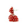 Gehna Jaipur Red Color Ruby Zircon Beads Jhumki Style Earrings For Girls & Women GE03-1224 - Image 5