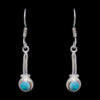 Gehna Jaipur Turquoise Color Stone Studded Earrings In German Silver  For Girls & Women GE01-1229 - Image 4