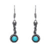 Gehna Jaipur Turquoise Color Stone Studded Earrings In German Silver  For Girls & Women GE01-1232