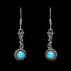Gehna Jaipur Turquoise Color Stone Studded Earrings In German Silver  For Girls & Women GE01-1232 - Image 4