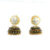 Gehna Jaipur Amethyst & Citrine Zircon Beads Jhumki Earrings For Girls & Women GE03-1234 - Image 5
