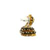 Gehna Jaipur Amethyst & Citrine Zircon Beads Jhumki Earrings For Girls & Women GE03-1234 - Image 3