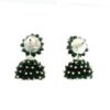 Gehna Jaipur Black Onyx Color Zircon Beads Jhumki Earring For Girls & Women GE03-1235 - Image 5