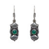 Gehna Jaipur Green Onyx Color Stone Earrings In German Silver  For Girls & Women GE01-1239