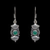 Gehna Jaipur Green Onyx Color Stone Earrings In German Silver  For Girls & Women GE01-1239 - Image 4